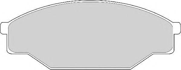 NECTO 21158 Комплект гальмівних колодок, дискове гальмо