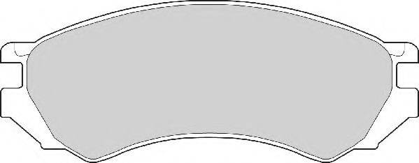 NECTO 21280 Комплект гальмівних колодок, дискове гальмо