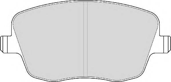 NECTO FD6963A Комплект гальмівних колодок, дискове гальмо