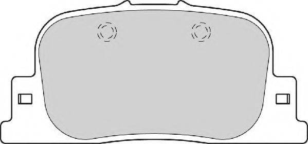 NECTO FD7101A Комплект гальмівних колодок, дискове гальмо