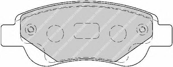 NECTO 23959 Комплект гальмівних колодок, дискове гальмо
