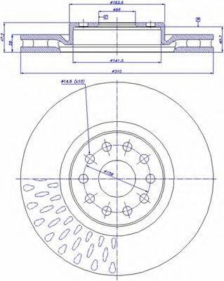 CAR BDR1737.20 гальмівний диск