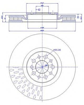 CAR DF 404 гальмівний диск