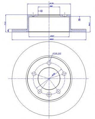 CAR BDA2589.10 гальмівний диск