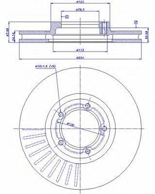 CAR BS 8270 гальмівний диск