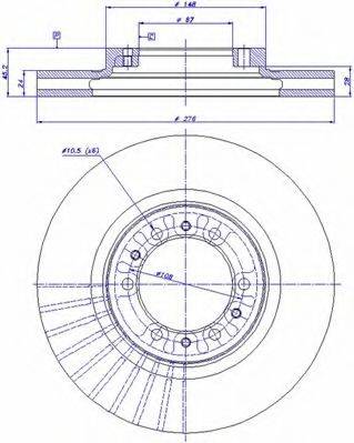 CAR BS 8388 гальмівний диск