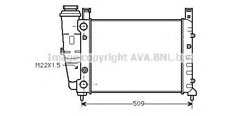 AVA QUALITY COOLING FT2040 Радіатор, охолодження двигуна