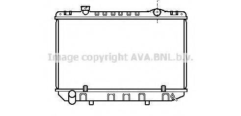 AVA QUALITY COOLING TO2098 Радіатор, охолодження двигуна