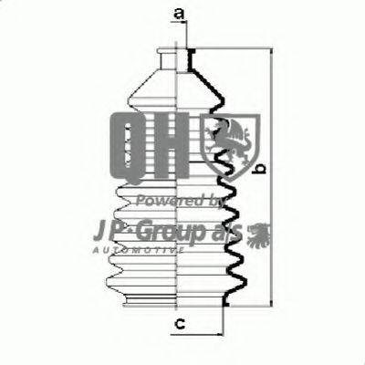 JP GROUP QG1250 Комплект пильника, рульове керування