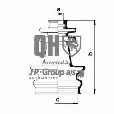 JP GROUP QJB164 Комплект пильника, приводний вал