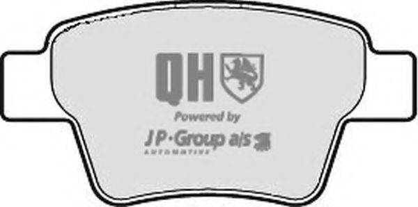 JP GROUP BP1676 Комплект гальмівних колодок, дискове гальмо