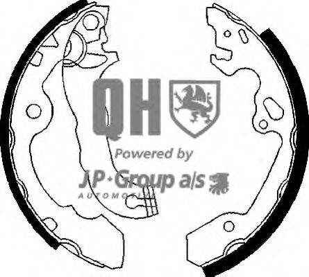 JP GROUP BS1052 Комплект гальмівних колодок