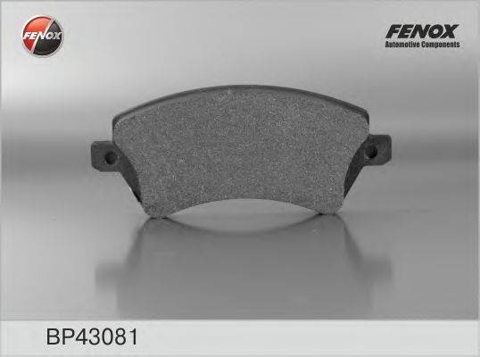 FENOX 23819 Комплект гальмівних колодок, дискове гальмо