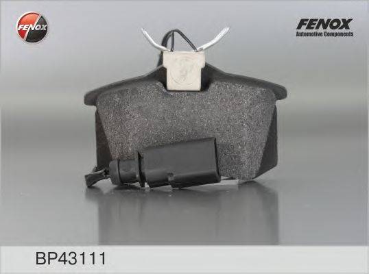 FENOX BP43111 Комплект гальмівних колодок, дискове гальмо