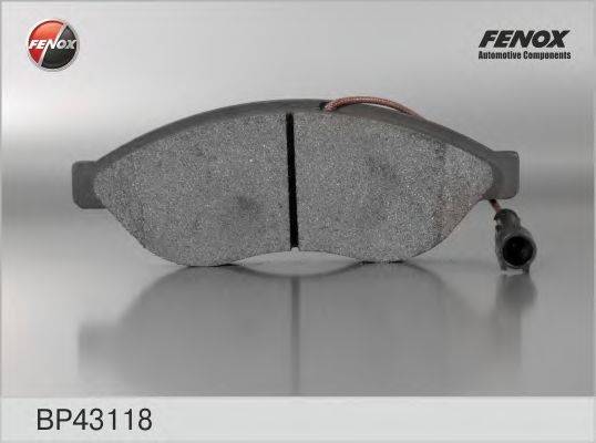 FENOX 24468 Комплект гальмівних колодок, дискове гальмо