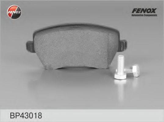 FENOX 23973 Комплект гальмівних колодок, дискове гальмо