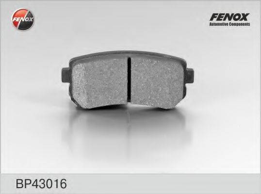 FENOX 24320 Комплект гальмівних колодок, дискове гальмо
