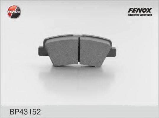 FENOX 24934 Комплект гальмівних колодок, дискове гальмо