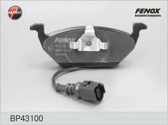 FENOX BP43100 Комплект гальмівних колодок, дискове гальмо