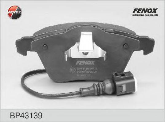 FENOX BP43139 Комплект гальмівних колодок, дискове гальмо