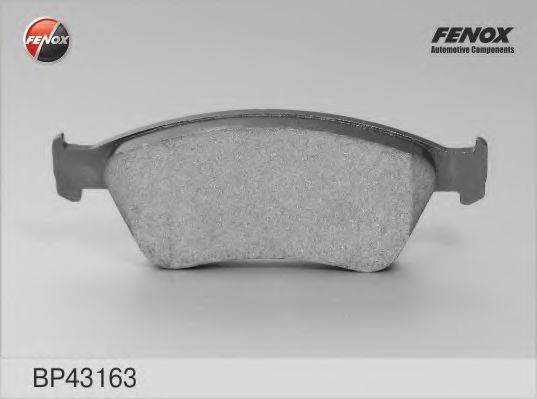FENOX BP43163 Комплект гальмівних колодок, дискове гальмо