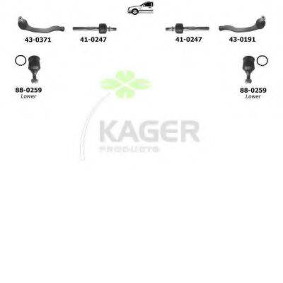 KAGER 800538 Підвіска колеса
