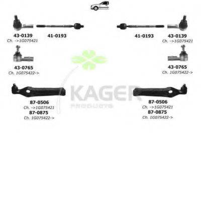 KAGER 800702 Підвіска колеса