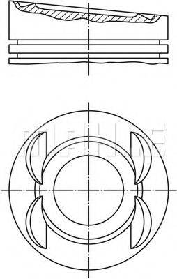 MAHLE ORIGINAL 0280513 Поршень