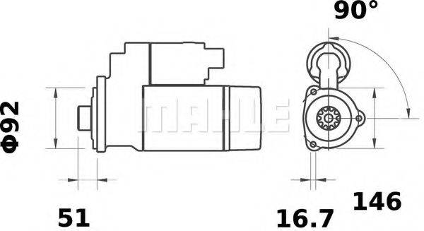 MAHLE ORIGINAL MS 77