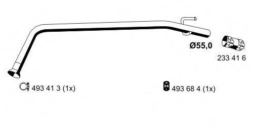 BOSAL 850-033 Труба вихлопного газу