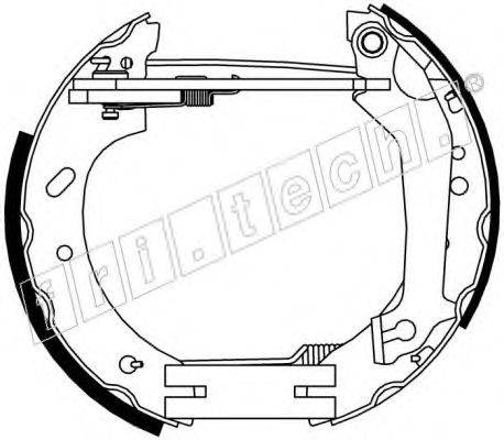 FRI.TECH. 16312 Комплект гальмівних колодок