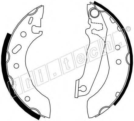 FRI.TECH. 17287 Комплект гальмівних колодок