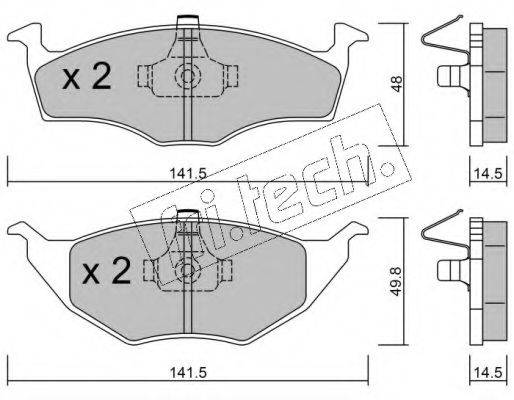 FRI.TECH. 23394 Комплект гальмівних колодок, дискове гальмо