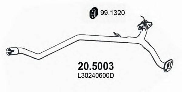 ASSO 205003 Труба вихлопного газу