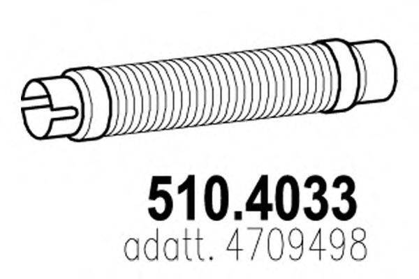 ASSO 5104033 Гофрована труба, вихлопна система