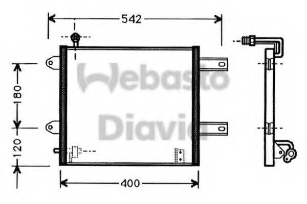 WEBASTO TSP0225373 Конденсатор, кондиціонер