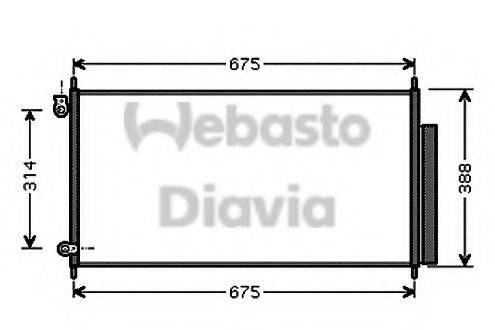 WEBASTO TSP0225556 Конденсатор, кондиціонер