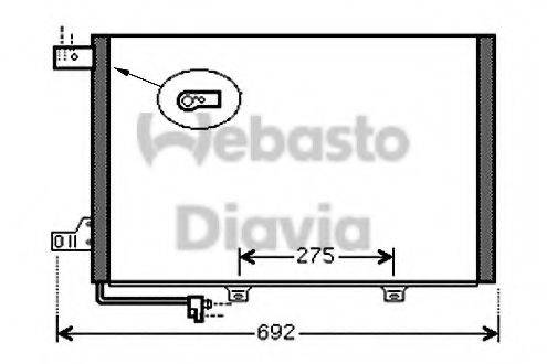 WEBASTO TSP0225563 Конденсатор, кондиціонер