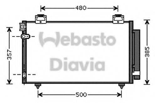 WEBASTO TSP0225570 Конденсатор, кондиціонер