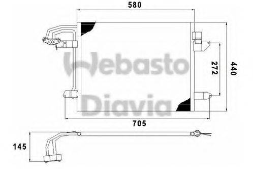 WEBASTO TSP0225543 Конденсатор, кондиціонер