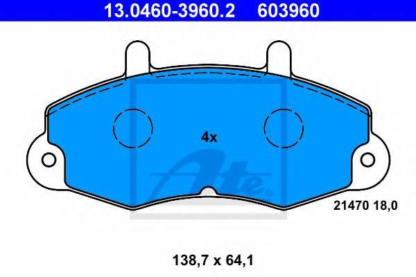 PEX 7.229 Комплект гальмівних колодок, дискове гальмо