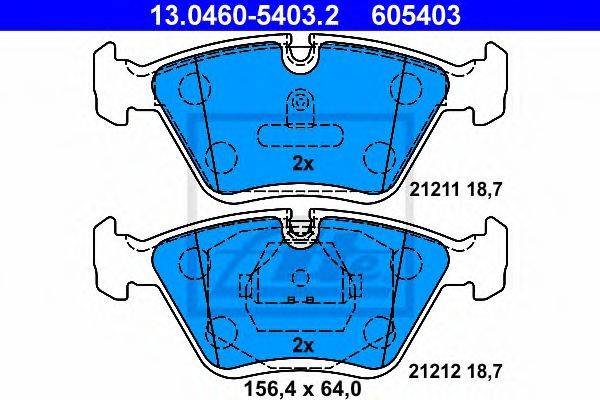 PEX 7.407 Комплект гальмівних колодок, дискове гальмо