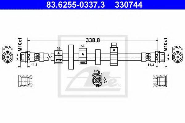 PEX 22.707 Гальмівний шланг