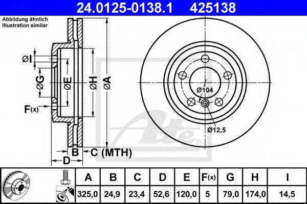 METELLI 23-0518 гальмівний диск