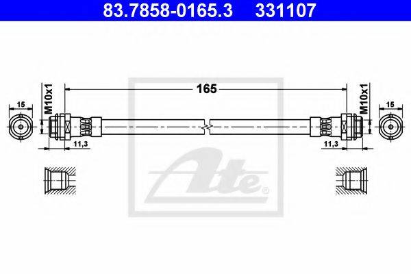 PEX 89.0021 Гальмівний шланг