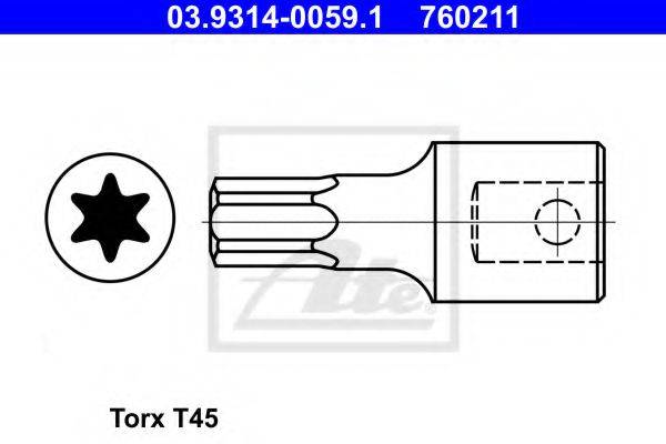 ATE 760211 Насадка торцевого ключа