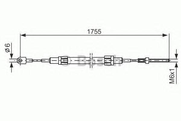 LUCAS ELECTRICAL GCH 1682 Трос, стоянкова гальмівна система