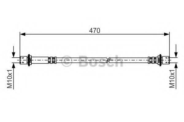Гальмівний шланг BOSCH 1 987 481 349 Гальмівний шланг BOSCH 1 987 481 349