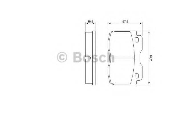 BOSCH 20 375 Комплект гальмівних колодок, дискове гальмо