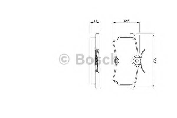 BOSCH 23 353 Комплект гальмівних колодок, дискове гальмо